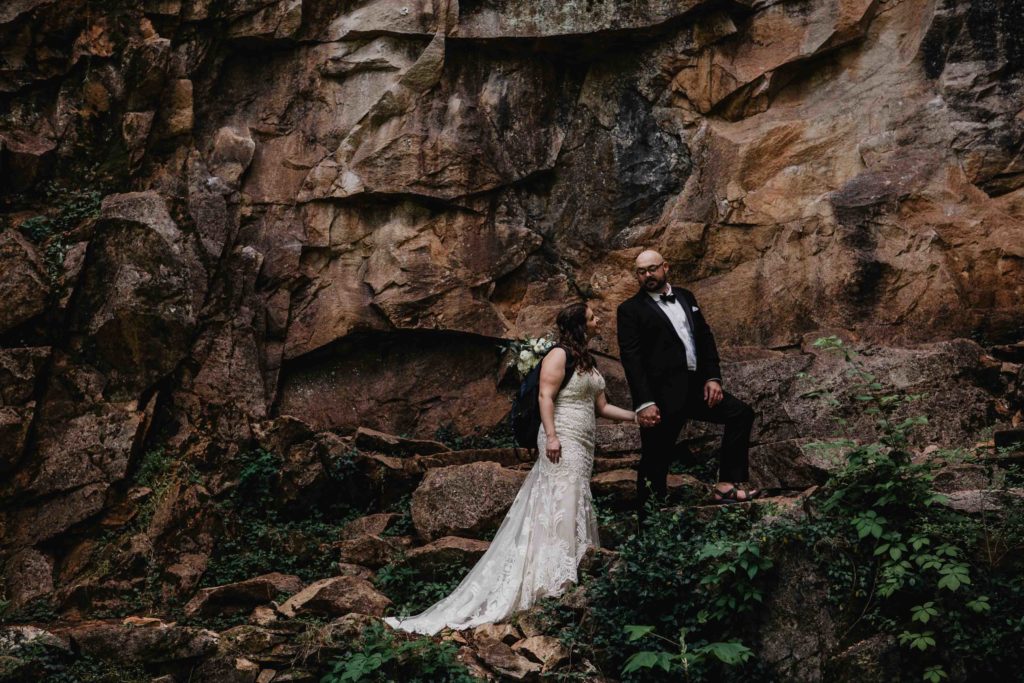 Adventure wedding at Ijams Nature Center in Knoxville, Tennessee captured by destination elopement photographer Magnolia + Ember.