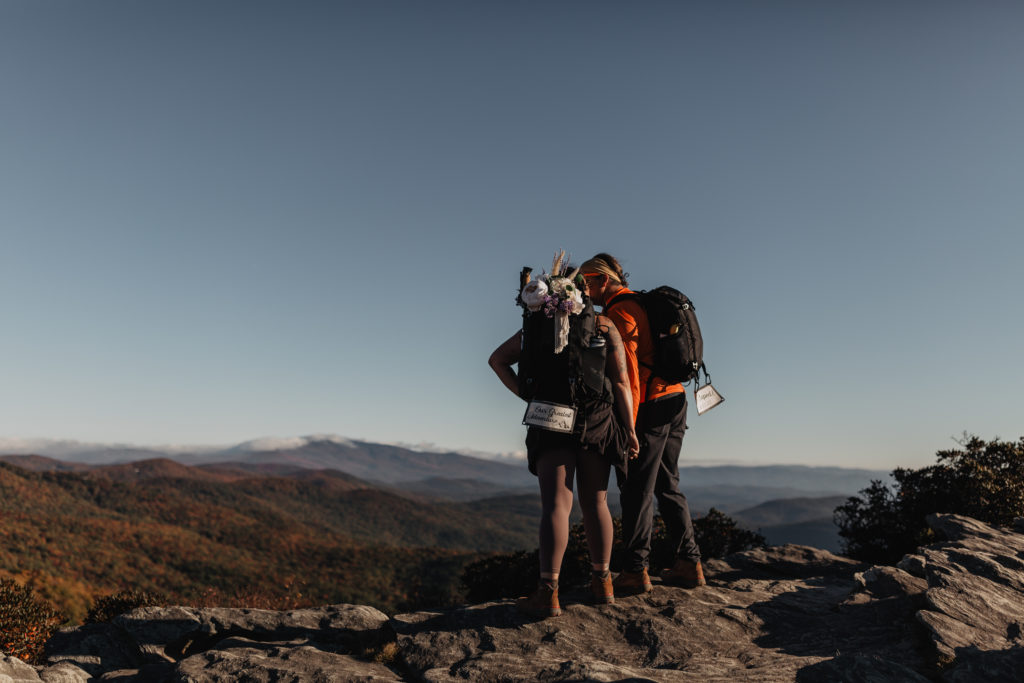 North Carolina adventure elopement in Pisgah National Forest